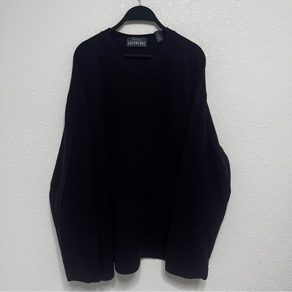 John Ashford Dark Purple V-Neck Sweater